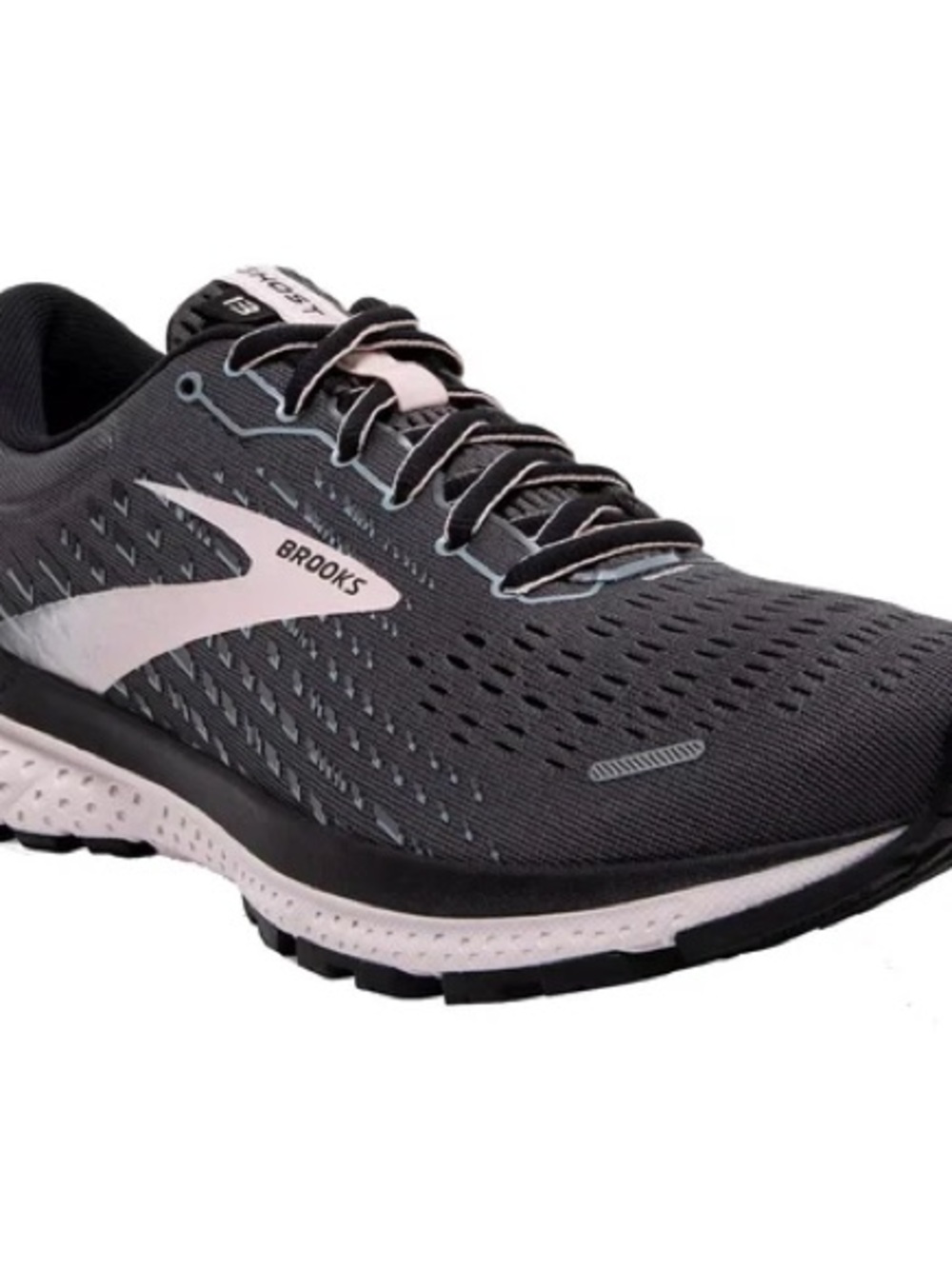 Brooks Women's Gray and Light Pink Running Shoe, size 8